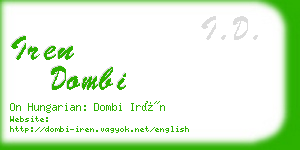 iren dombi business card